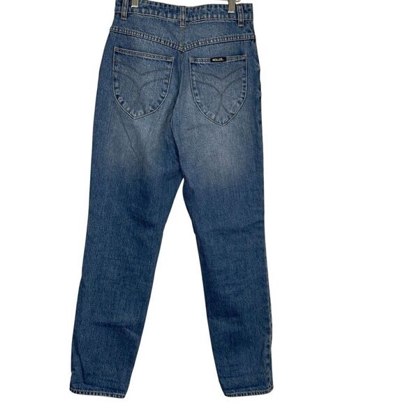 Rolla's Original High Rise Straight Jeans Women's Size 27 Medium Blue Denim - Picture 5 of 10